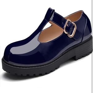 Girls Patent Leather Platform Mary Jane’s